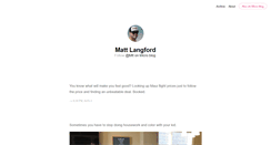 Desktop Screenshot of mattlangford.net