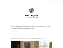 Tablet Screenshot of mattlangford.net